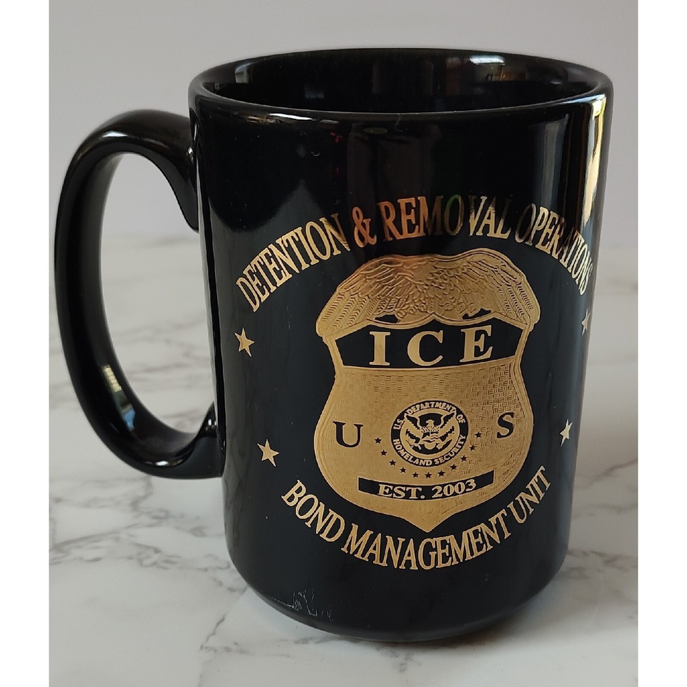 Detention Removal Operations Coffee Mug Bond Management Unit Black Cup A9